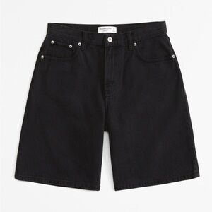 NWT ABERCROMBIE Curve Love Mid Rise   Loose Jean Short